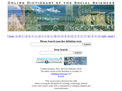 Online Dictionary of the Social Sciences