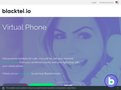 Virtual phone for calls, sms and fax