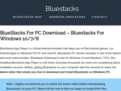 bluestacks offline installer for windows 7/8/xp & mac os