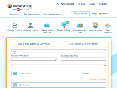 Buy &amp; Sell Forex Online | Foreign Exchange | Forex India
	- BookMyForex