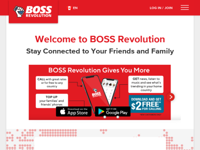 Call and Top Up Phones Around the World - BOSS Revolution