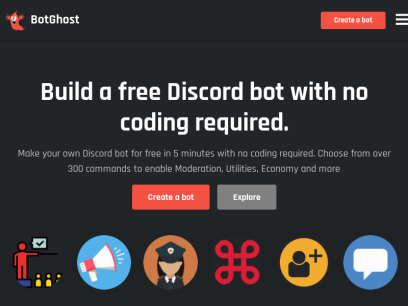 Discord Bot Maker and Hosting | BotGhost