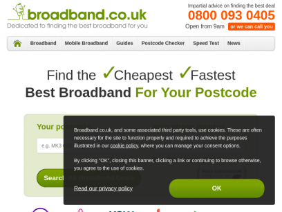 Broadband.co.uk Dedicated to finding the best broadband for you