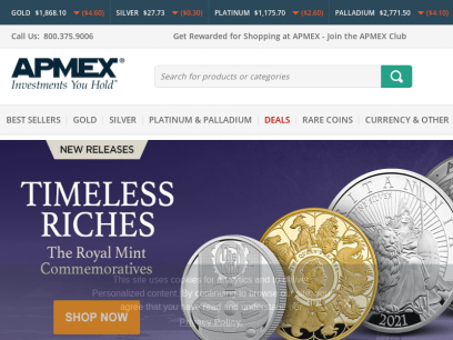 Precious Metals Dealer | Buy Gold and Silver | APMEX® 