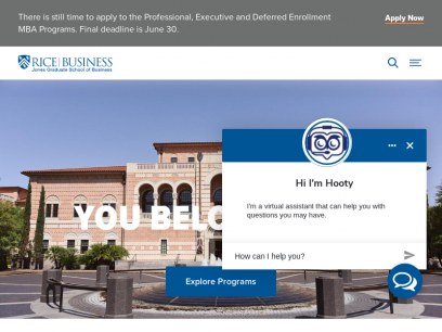 Jones Graduate School of Business | Rice University