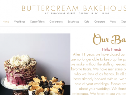 Greenville Bakery | Buttercream Bakehouse | United States