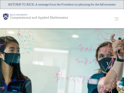 Department of Computational and Applied Mathematics | Rice University
