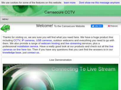 Camsecure Webcam CCTV and Streaming specialists