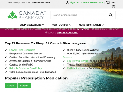 
        Canadian Pharmacy - Certified Canada Pharmacy Online
    