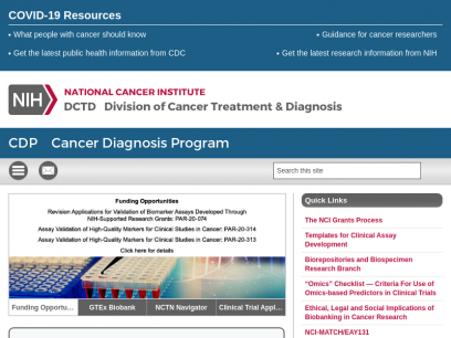 Welcome to the Cancer Diagnosis Program (CDP)