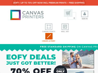 Canvas Printers Online | Canvas Prints and Canvas Art - Free Postage