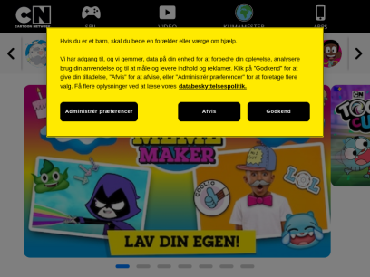 Cartoon Network | Gratis Online Spil, Downloads, Konkurrencer &amp; Videoer for Børn