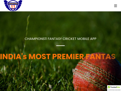 Champions11 Fantasy Cricket Official Website &#8211; Play IPL 2020 Fantasy Cricket on cricket lovers Dream Champions11 Fantasy Mobile App