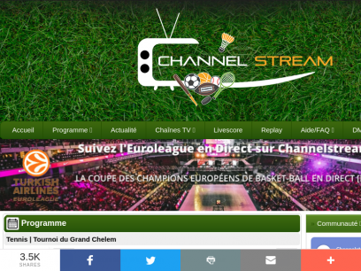 Channelstream - Les directs sportif en streaming.