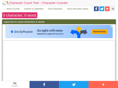 Character Count Tool - The Best Character Counter