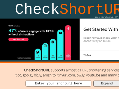 CheckShortURL - Your shortened URL expander