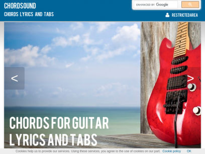 Chordsound - chord tab, lyrics and guitarpro tab