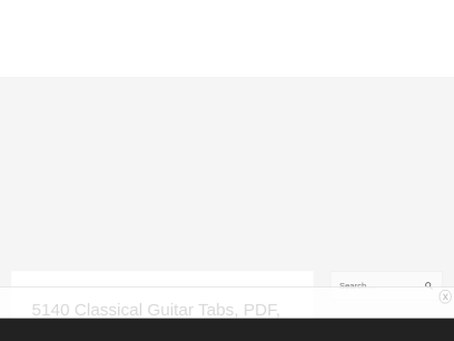 5000 Free Classical Guitar TABS, Scores , MIDI and GPRO