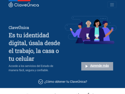Portal ciudadano ClaveÚnica