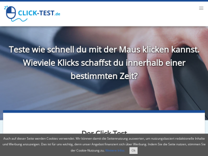 ᐅ Click Test |  Click Test und Übungen mit der Maus
