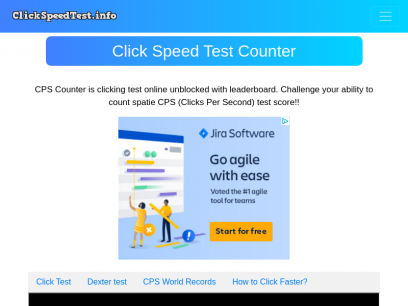 Click Speed Test .info ️- Clicks Per Second [Dexter CPS tests]