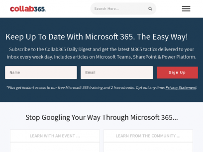 Collab365 | Microsoft 365 Training Events &amp; Courses