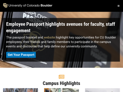 Home | University of Colorado Boulder 