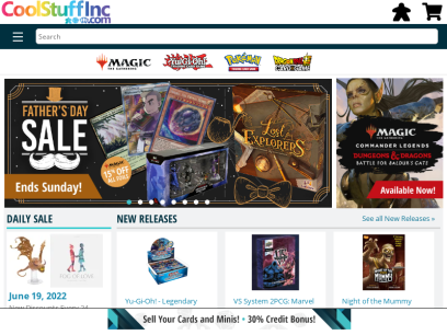 CoolStuffInc.com online retailer of board games, mtg and many other collectible card games