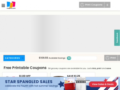 Promo Codes, Grocery Coupons, &amp; Online Deals | Coupons.com