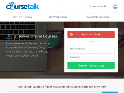 Student reviews of online courses on Computer Science, Business, Design, Data Science, Humanities and more | CourseTalk