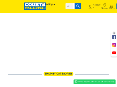 Courts Mammouth | Online Shopping Mauritius