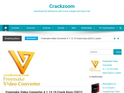 Crackzoom - Download HQ Softwares with Crack, Keygen and Keys Free