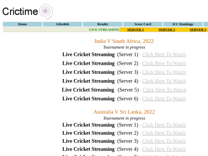 Live Cricket Streaming - Watch Live Cricket - Crictime