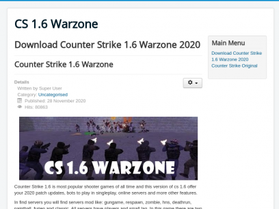 Download Counter Strike 1.6 Warzone 2020