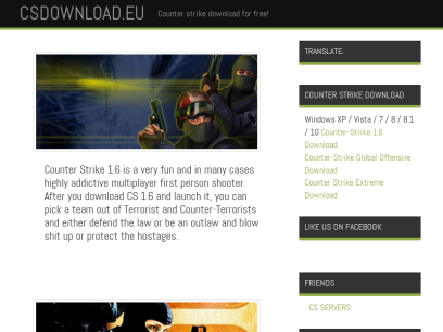 CS 1.6 download / Counter Strike 1.6 download 