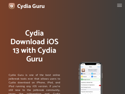 Cydia Download on iOS 13 with Cydia Guru Online Jailbreak Method