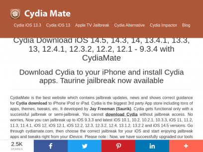 Cydia Download for iOS 14.5 and all iOS versions [Cydia Mate]