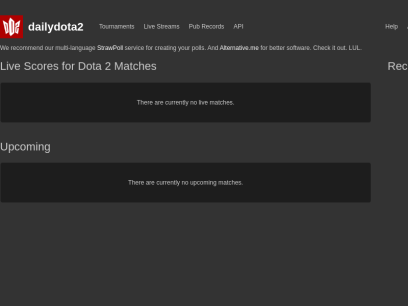 DailyDota2 - Live Stats for Dota 2 Streams