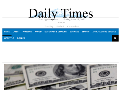 Daily Times - Latest Pakistan News, World, Business, Sports, Lifestyle