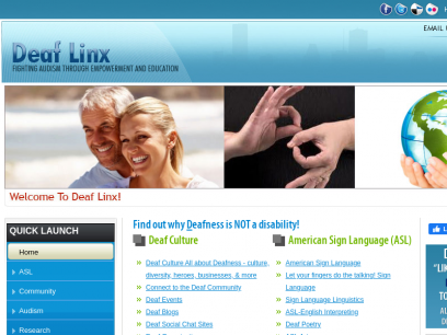 Deaf Linx: Resources and guides for the Deaf community