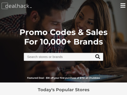 Dealhack - Promo Codes, Coupons &amp; Clearance Discounts
