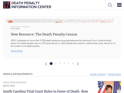 Sites like deathpenaltyinfo.org &
        Alternatives