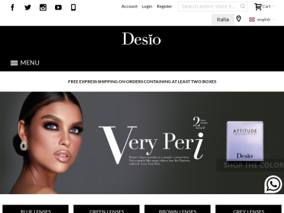 Desio® Official Online Store | Color contact lenses