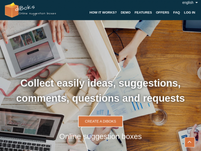 Créez gratuitement vos boites à idées en ligne - diBoks