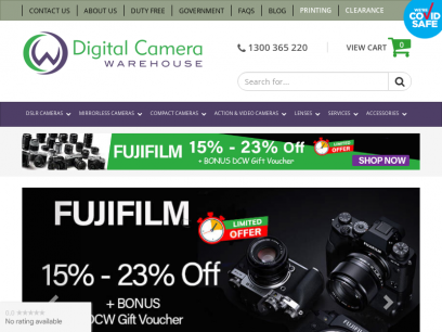 Digital Camera Warehouse - Buy Online or visit our Sydney Store