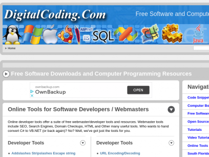 Free Software Downloads and Computer Programming Resources