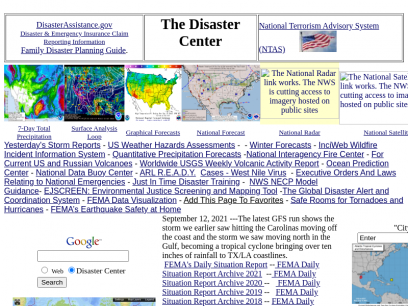 The Disaster Center - Home Page