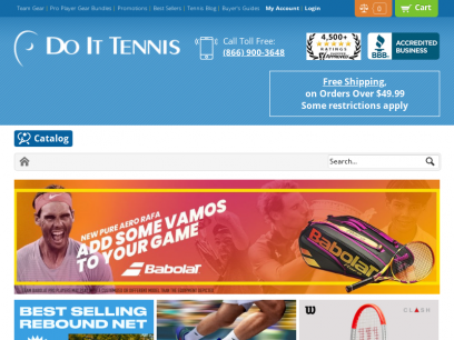 Do It Tennis: Racquets, Bags, Shoes, Apparel for Men, Women, Juniors