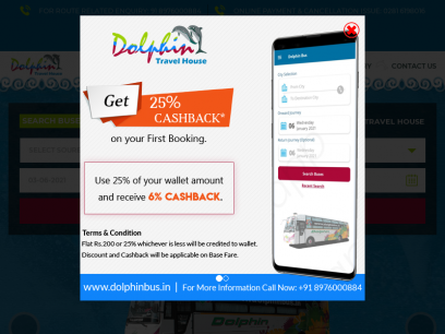 
	Online Bus Ticket Booking, Book Bus Ticket | Dolphin Travels
