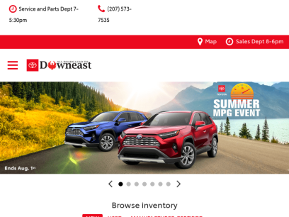 Toyota Dealership Brewer ME | Used Cars Downeast Toyota